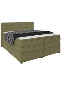 Boxspringbett Fano Gr&uuml;n ca. 180x200cm