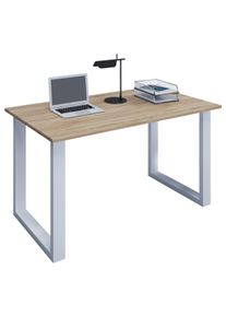 Schreibtisch Lona Wei&szlig;/Eichefarben