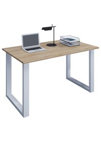 Schreibtisch Lona Wei&szlig;/Eichefarben