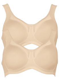 Entlastungs-BH Anita "Entlastungs BH Clara", Damen, Gr. 80, Cup F, beige (beige beige), Stoff, Obermaterial: 80% Polyamid PA. 20% Elasthan EL., BHs Entlastungs-BH