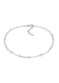 Fu&szlig;kette Elli "Fu&szlig;schmuck Herz Romantik 925 Sterling Silber" Gr. 22, silber, Fu&szlig;ketten, Damen, Silber 925 (Sterlingsilber), Fu&szlig;kette