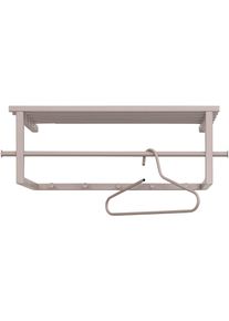 Garderobenleiste SPINDER DESIGN, grau, B:76cm H:76cm T:34cm, Metall, Garderobenhalter, Garderobenleiste, Metall, Trendfarbe, Breite 76 cm