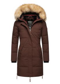 Wintermantel Navahoo "Wintermantel Halina", Damen, Gr. XL, braun (chocolate), Obermaterial: 100% Polyester PES. Obermaterial: Futter: 100% Polyester PES. 100% Polyester PES., M&auml;ntel Wintermantel