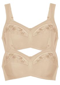 Entlastungs-BH Anita "Entlastungs BH Safina", Damen, Gr. 95, Cup C, beige (beige beige), Stoff, Obermaterial: 50% Polyamid PA. 25% Polyester PES. 10% Elasthan EL. 10% Viskose CV. 5% Baumwolle CO., BHs Entlastungs-BH
