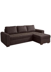 Ecksofa Poll Dunkelbraun