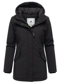 Regenmantel Ragwear "Softshellmantel Navanuti", Damen, Gr. XS, schwarz, Obermaterial: 96% Polyester PES. 4% Elasthan EL. Obermaterial: Futter: 100% Polyester PES. 100% Polyester PES., M&auml;ntel Regenmantel