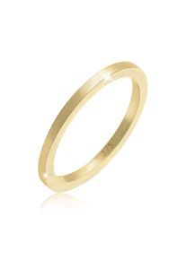 Silberring Elli Premium "Ring Ehering Basic 375 Gelbgold" Gr. 52, gold, Fingerringe, Damen, 52, Gelbgold 375, Silberring