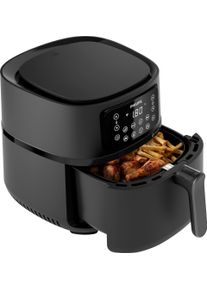 Philips Hei&szlig;luftfritteuse "Airfryer XXL HD9285/90, 7,2 l", schwarz (schwarz und dunkles silber hd9285, 90), B:30cm H:33cm T:41cm, Fritteusen, mit 7 Voreinstellungen, WiFi Konnektivit&auml;t und Warmhaltefunktion, Hei&szlig;luftfritteuse