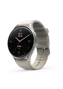 Smartwatch Hama "Smartwatch 8900 (Telefonfunktion, GPS, wasserdicht IP68, Herzfrequenz)", beige (beige, silber, beige, silber), Smartwatches, 1,3 &Prime;, Smartwatch