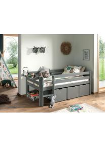 Vipack Spielbett Pino Grau mit Stauraum
