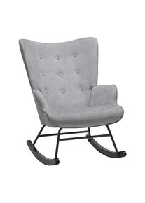 Schaukelstuhl Rock Grau/Schwarz