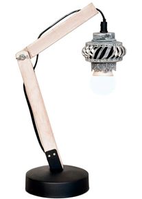 Kayoom Tischleuchte "Tischlampe Rossa V", grau, 1, H: 38,5cm, 1 Stk., Leuchten, modern, kombinierbar, Tischleuchte