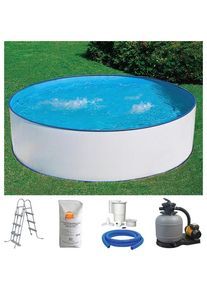 Rundpool Konifera "USEDOM 2", wei&szlig;, H:90cm &Oslash;:350cm, Schwimmbecken, Rundpool, H&ouml;he 90 cm, in versch. Gr&ouml;&szlig;en erh&auml;ltlich