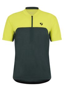 Radtrikot Ziener "NARIUS-Z", Herren, Gr. 58, gelb (bitter lemon), Obermaterial: 85% Polyester, 15% Baumwolle. Obermaterial 2: 100% Polyester, Trikots Radtrikot