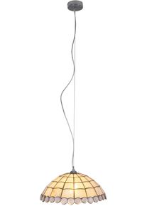 N&auml;ve N&Auml;VE Pendelleuchte "Diamonds", bunt, 1, &Oslash; 40cm, 1 Stk., Leuchten, Tiffanypendelleuchte, excl. 1 x E27, Durchmesser 40cm, Eisen, Glas, Pendelleuchte
