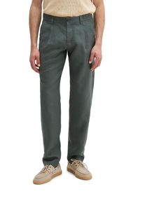 Marc O'Polo Leinenhose MARC O'POLO "Osby jogger pleats", Herren, Gr. 29, L&auml;nge 30, gr&uuml;n (skipping stone), Web, Obermaterial: 100% Leinen, normal, Hosen Leinenhose
