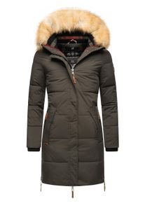 Wintermantel Navahoo "Wintermantel Halina", Damen, Gr. L, grau (anthrazit), Obermaterial: 100% Polyester PES. Obermaterial: Futter: 100% Polyester PES. 100% Polyester PES., M&auml;ntel Wintermantel