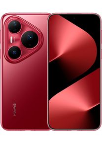 Huawei Smartphone "Pura 80 Pro", Energieeffizienz: C, rot, B:10,1cm H:6,8cm T:18,9cm, Mobiltelefone, Smartphone