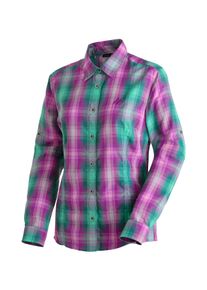 Funktionsbluse Maier Sports "Nanni", Gr. 46, hellbeere, 85% Polyester, 15% Viskose, Blusen Funktionsbluse, Damen Bluse, leichte Langarmbluse, Blusen-Shirt, Karobluse, Reg Fit