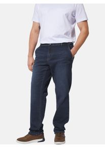 Regular-fit-Jeans CHARLES COLBY "Jeans BARON GEORGERTON", Herren, Gr. 74, N-Gr, blau (dunkelblau), Obermaterial: 61% Baumwolle CO. 37% Polyester COOLMAX PES(Coolmax). 2% Elasthan EL., Jeans Regular-fit-Jeans