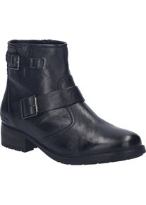 Stiefelette Josef Seibel "Kate 21, schwarz", Damen, Gr. 38, schwarz, Obermaterial: 100% Rindsleder Leather cow., Schuhe Stiefelette