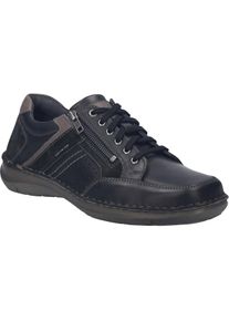 Schn&uuml;rschuh Josef Seibel "New Anvers 87, schwarz-kombi", Herren, Gr. 41, schwarz (schwarz, kombi), Obermaterial: 100% Rindsleder Leather cow., Schuhe Schn&uuml;rschuh