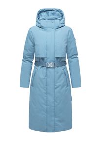 Wintermantel Navahoo "Wintermantel Waldbummler 14", Damen, Gr. S, blau (powder blau), Obermaterial: 100% Polyester PES. Obermaterial: Futter: 100% Polyester PES. 100% Polyester PES., M&auml;ntel Wintermantel
