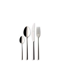 Villeroy & Boch Besteck-Set VILLEROY & BOCH "Tafelbesteck Piemont 4er Set silber", silber, Essbesteck-Sets, Besteck-Set