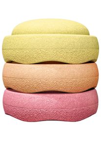 Balancetrainer Stapelstein "Original warm pastel", bunt, Balancetrainer, Kinder, B/H/L: 12cm &Oslash; 27,5cm, Polypropylen, Balancetrainer, 180 g leicht und bis zu 180 kg belastbar, H:12cm &Oslash;:27,5cm