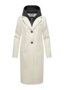 Langmantel Navahoo "Langmantel Kekstraum 14", Damen, Gr. S, wei&szlig; (sanftes wei&szlig;), Obermaterial: 95% Polyester PES. 3% Viskose CV. 2% Elasthan EL. Obermaterial: Futter: 100% Polyester PES., M&auml;ntel Langmantel