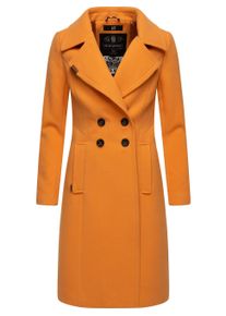 Wintermantel Navahoo "Wintermantel Wooly", Damen, Gr. XL, orange (apricot sorbet), Obermaterial: 90% Polyacryl PAN. 8% Viskose CV. 2% Elasthan EL. Obermaterial: Futter: 100% Polyester PES., M&auml;ntel Wintermantel