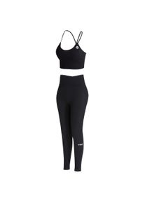 Sportanzug YEAZ "Set CHARM", Damen, Gr. M, schwarz, Obermaterial: 87% Nylon NY. 13% Elasthan EL., Sportanz&uuml;ge Sportanzug