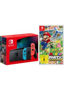 NINTENDO SWITCH Konsolen-Set, bunt (neonrot, neonblau), B:23,9cm H:10,2cm T:1,39cm, Spielekonsolen, inkl. Mario Party Superstars, Konsolen-Set