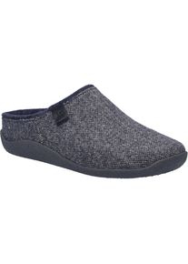 Hausschuh Josef Seibel "Vince 04, dunkelblau", Herren, Gr. 41, blau (dunkelblau), Obermaterial: 80% Rindsleder Leather cow. 20% Textilmaterial TEXMAT., Schuhe Hausschuh