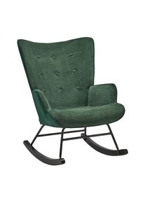 Schaukelstuhl Rock Gr&uuml;n/Schwarz