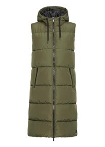 Longweste oxmo "Longweste OXSolice", Damen, Gr. L, gr&uuml;n (dusty olive), Obermaterial: 100% Polyester PES., Westen Longweste