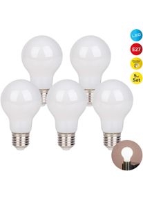 N&auml;ve N&Auml;VE LED-Leuchtmittel "Daffy", Energieeffizienz: F, wei&szlig;, &Oslash;:6cm, Leuchtmittel, 5er Set, dimmbar, 2600 Kelvin, LED-Leuchtmittel