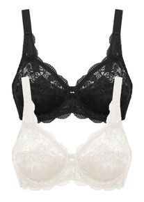 B&uuml;gel-BH SuSa "2er Pack B&uuml;gel BH Latina", Damen, Gr. 95, Cup E, bunt (champagner schwarz), Obermaterial: 77% Polyamid PA. 15% Baumwolle CO. 8% Elasthan EL., BHs B&uuml;gel-BH