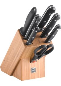 Messerblock Zwilling "TWIN Chef 2", braun, Messerbl&ouml;cke, Messerblock, Messerblock mit 5 Messern + 1 Schere + 1 Wetzstahl, Bambus