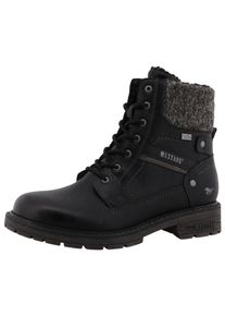 Winterstiefelette Mustang Shoes "Bienke", Damen, Gr. 40, schwarz, Lederimitat, Textil, Schuhe Winterstiefelette, Winterboots mit TEX-Membrane
