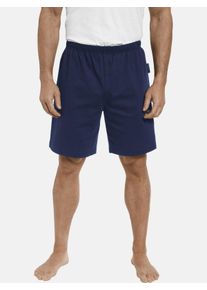 Shorty Jan Vanderstorm "2er Pack kurze Schlafhose TIEMU", Herren, Gr. L, blau (dunkelblau), Obermaterial: 100% Baumwolle CO., Homewear-Sets Shorty