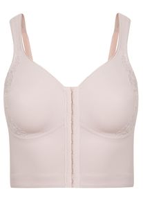 Entlastungs-BH SuSa "Vorderverschluss BH London", Damen, Gr. 80, Cup E, beige (sand), Stoff, Obermaterial: 75% Polyamid PA. 25% Elasthan EL., BHs Entlastungs-BH