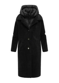 Wintermantel Navahoo "Wintermantel Teddyzauber 14", Damen, Gr. S, schwarz, Obermaterial: 100% Polyester PES. Obermaterial: Futter: 100% Polyester PES. 100% Polyester PES., M&auml;ntel Wintermantel