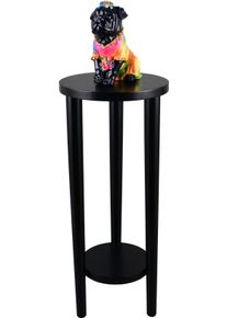 Beistelltisch Mirrors and More "ACTA", schwarz, B:30cm H:70cm, Tische, Beistelltisch