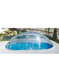 Poolverdeck KWAD "Cabrio Dome f&uuml;r ovale Pools mit schmalem Handlauf", transparent, B:320cm H:165cm T:490cm, Polyvinylchlorid (PVC), Verdecke, Poolverdeck, in verschiedenen Gr&ouml;&szlig;en