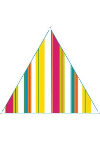 Sonnensegel BENT "Zip-Canvas", bunt (karibik wei&szlig; gestreift, rv hellblau), Sonnensegel, B/T: 250cm x 250cm, Polyester, Sonnensegel, B:250cm T:250cm