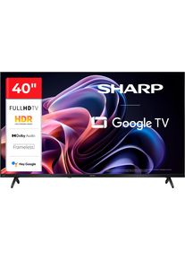 Sharp LED-Fernseher "2T-C40HFx", Energieeffizienz: E, schwarz, 40, Fernseher, LED-Fernseher