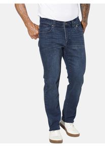 5-Pocket-Jeans Jan Vanderstorm "Tiefbundjeans HARSKOG", Herren, Gr. 29, N-Gr, blau, Obermaterial: 67% Baumwolle CO. 28% Polyester COOLMAX PES(Coolmax). 3% Viskose Birla CV Birla. 2% Elasthan EL., Jeans 5-Pocket-Jeans