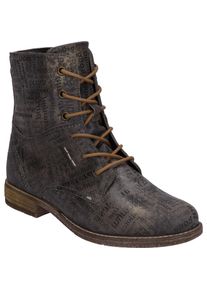 Stiefelette Josef Seibel "Sienna 42, taupe", Damen, Gr. 41, grau (taupe), Obermaterial: 100% Rindsleder Leather cow., Schuhe Stiefelette