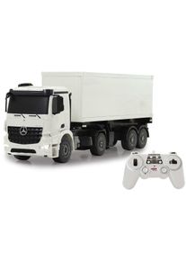 RC-LKW Jamara "Mercedes Benz Arocs", wei&szlig;, Fernlenkfahrzeuge, KinderB:59cm H:22cm T:59cm, Kunststoff, RC-LKW, mit Container, B:59cm H:22cm T:59cm